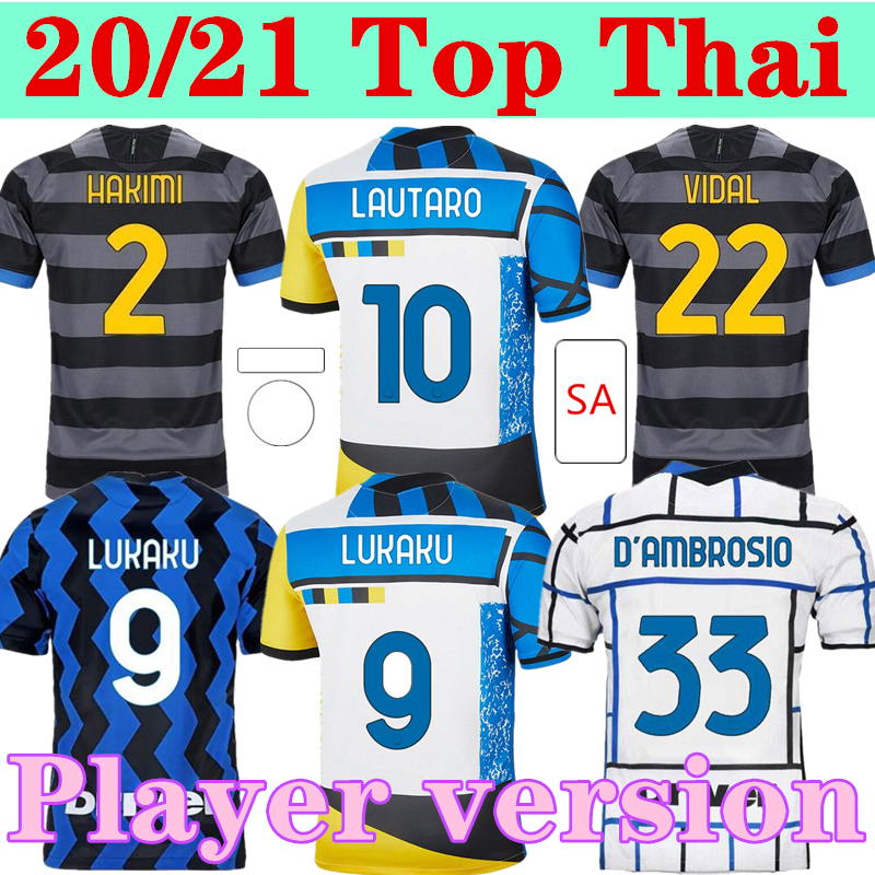 

Player version 2021 2022 Inter 4th LUKAKU LAUTARO ALEXIS soccer jerseys 20 21 22 Milan VIDAL BARELLA MEN Kids kits jersey training football shirts, 20/21 home