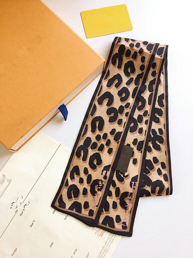 

Classic Handbag Scarf Headbands Women Letter Flower Silk Scraves Bandeaux Bag Hair BANDEAU 8x120cm