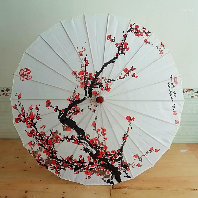 

Umbrellas Silk Women Umbrella Japanese Cherry Blossoms Ancient Dance Decorative Chinese Style Oil Paper