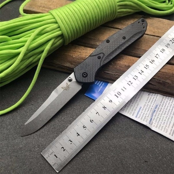 

banchamde BM940 BM 940 940-1 D2 blade Carbon fiber AXISs Hunting Folding Pocket Knife Survival Knife Xmas gift a3017 BMF