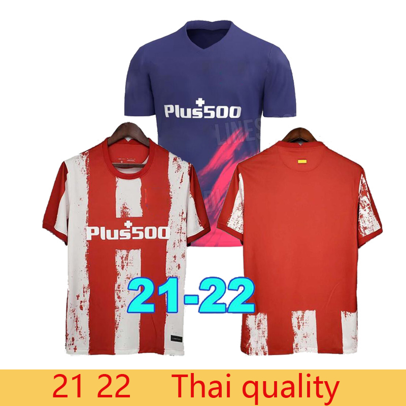 

Top quality 21/22 JOAO FELIX Atletico SUAREZ Madrid Soccer Jerseys 2021 2022 SAUL Camisetas LLORENTE CORREA Football Shirt Men uniform pants shorts