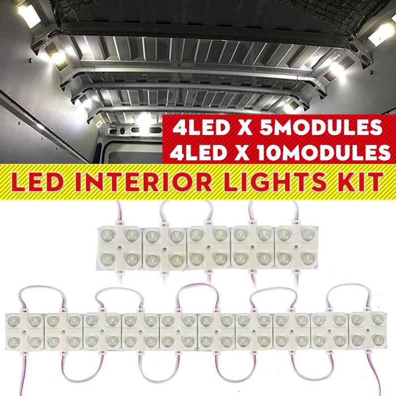 

Car Roof Light Kit Van Interior Ceiling Lighting Waterproof Inside Bright White Lamp For RV Boat Trailer Lorries Caravan Emergency LED Light, As pic