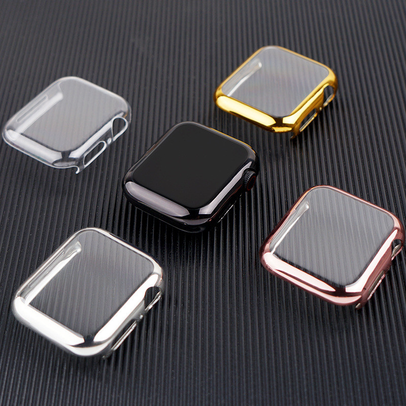 

Cover For apple Watch case 44mm/40mm iwatch case 42mm/38mm screen protector bumper accessories for apple watch series 6 5 4 3 SE, 44mm series 654 se