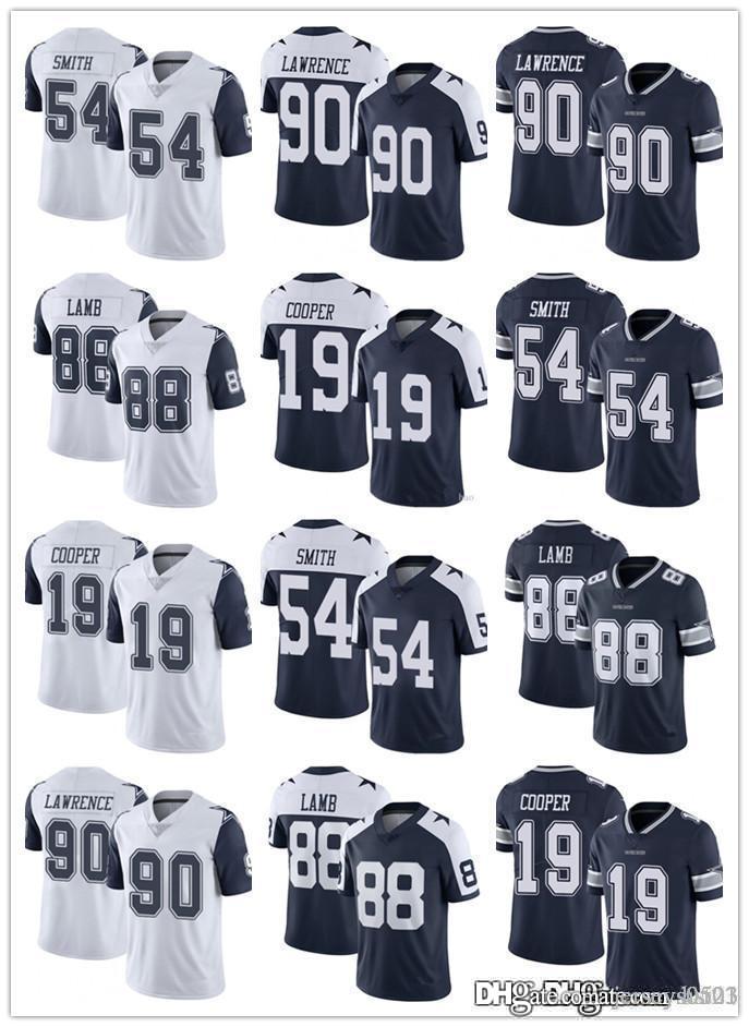 

Men Women Dallas Youth Cowboys 54 Jaylon Smith 88 CeeDee Lamb 19 Amari Cooper 90 Demarcus Lawrence navy Football Jerseys, Black;red