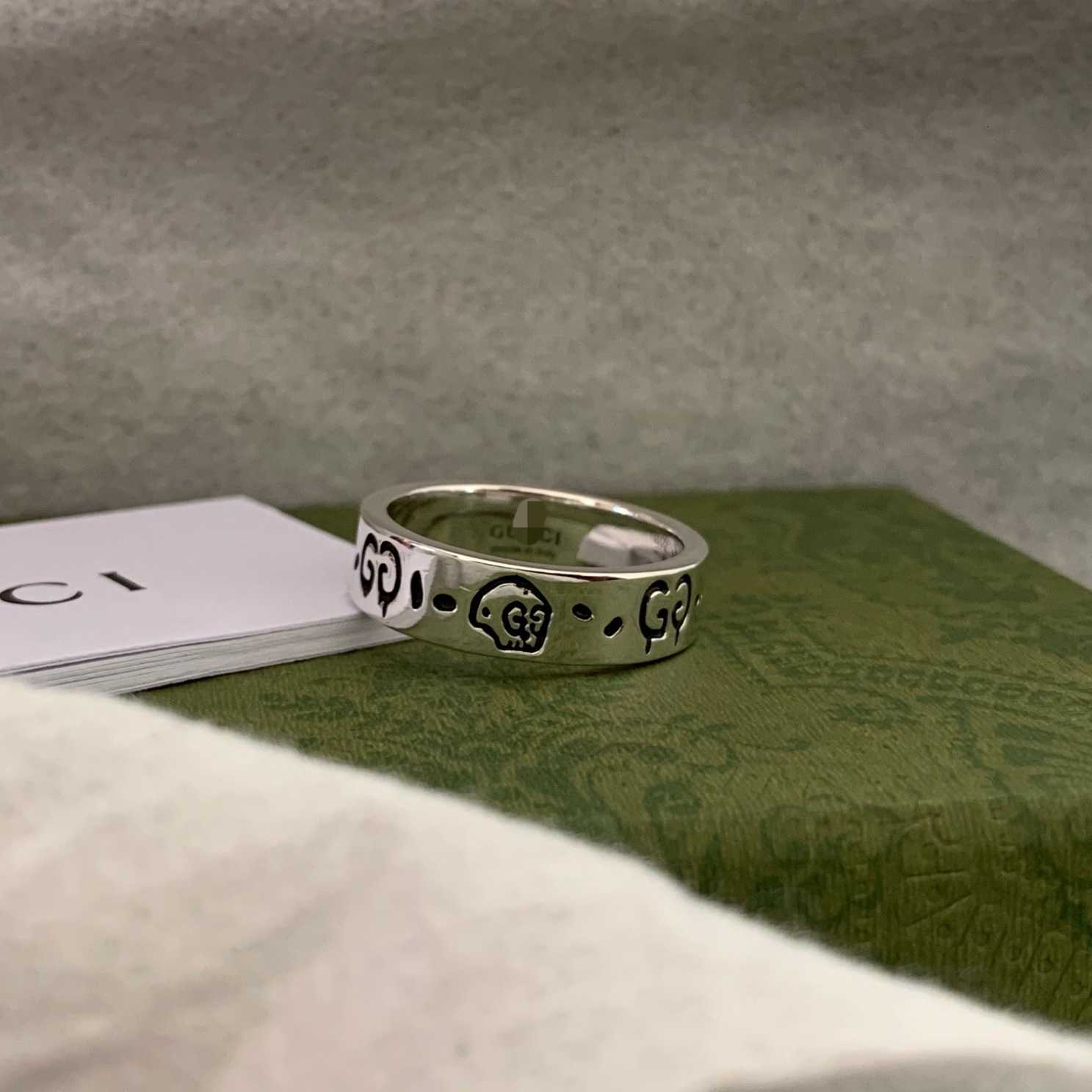 

Gu Jia Shuang g Ghost Skull Head couple ring S925 silver elf pair