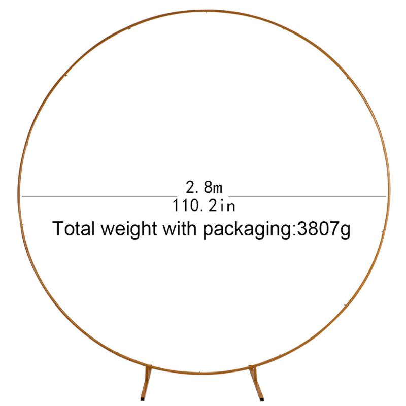 

Party Decoration Wedding Arch Birthday Balloon Round With Foot Backdrop Stand Support Kit Bow Of Balloons Metal Circle