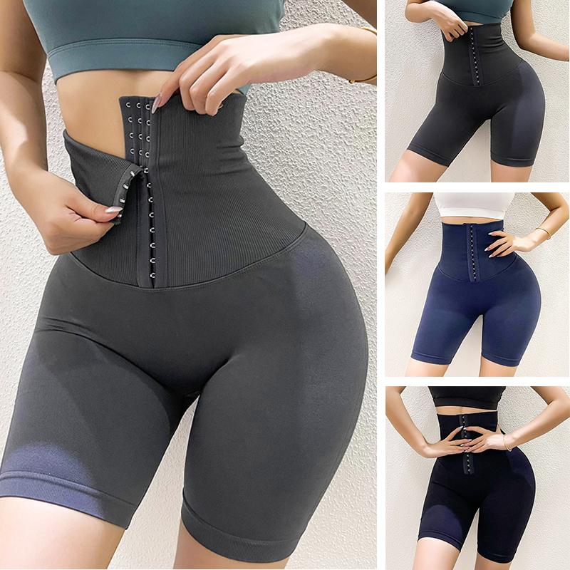 

Women's Shapers Sweat Sauna Pants Body Shaper Slimming Thermo Shapewear Shorts Waist Trainer Tummy Control Fitness Leggings Workout Suits, Black;white