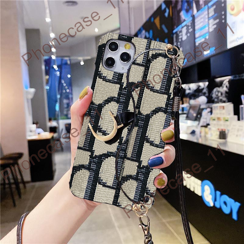 

Fashion Textile handbag cases with Beautiful Luxury Brand designer phone case for iphone 11 12Pro 11xs XSmax xr 8plus 8 7plus wholesaler