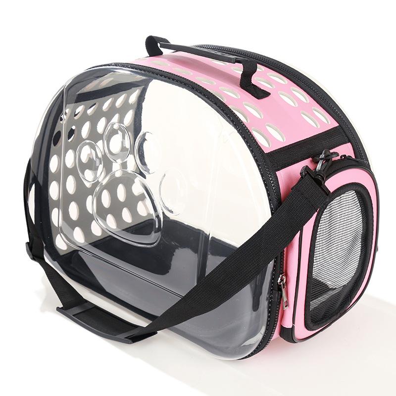 

Dog Car Seat Covers Transparent Pet Cat Carrier Bag Space Foldable Breathable Travel Outdoor Backpack Carrying Handbag