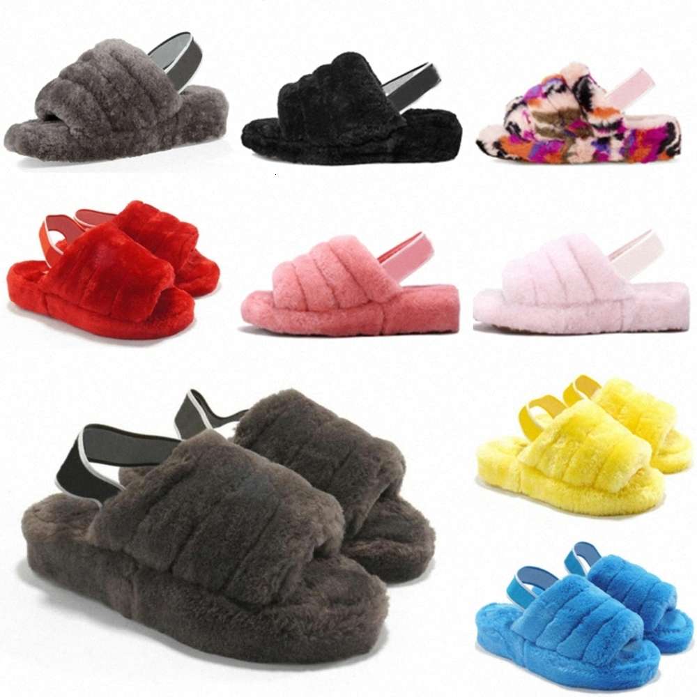 

furry slippers fluff yeah women slides sandal Australia fuzzy soft house ladies womens shoes fur fluffy sandals mens winter slipp 82vd# ETCX MTF2