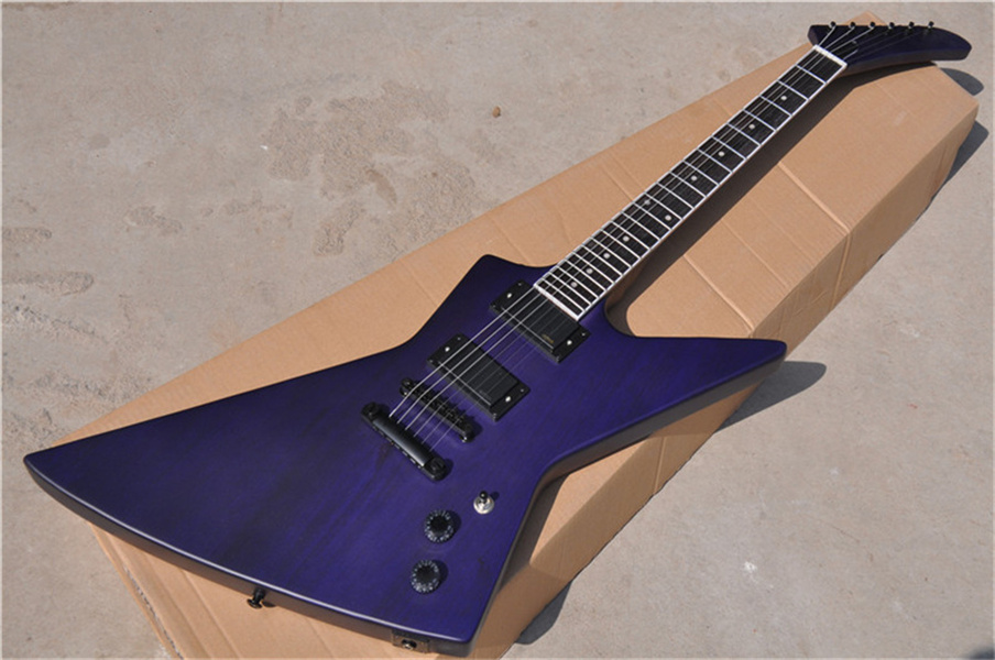 

Purple color unique explorer electric guitars