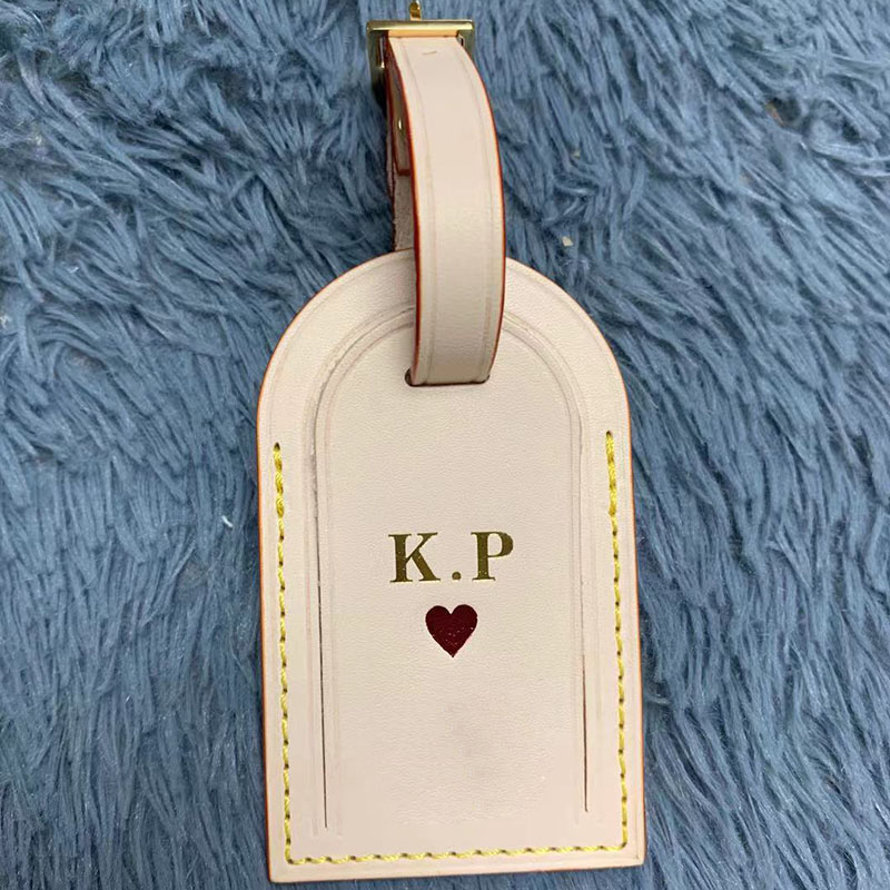 

Travel accessories luggage tag personalized custom name initial hot stamping Tag Bag Designer Logo Travel Label high quality custom one colo