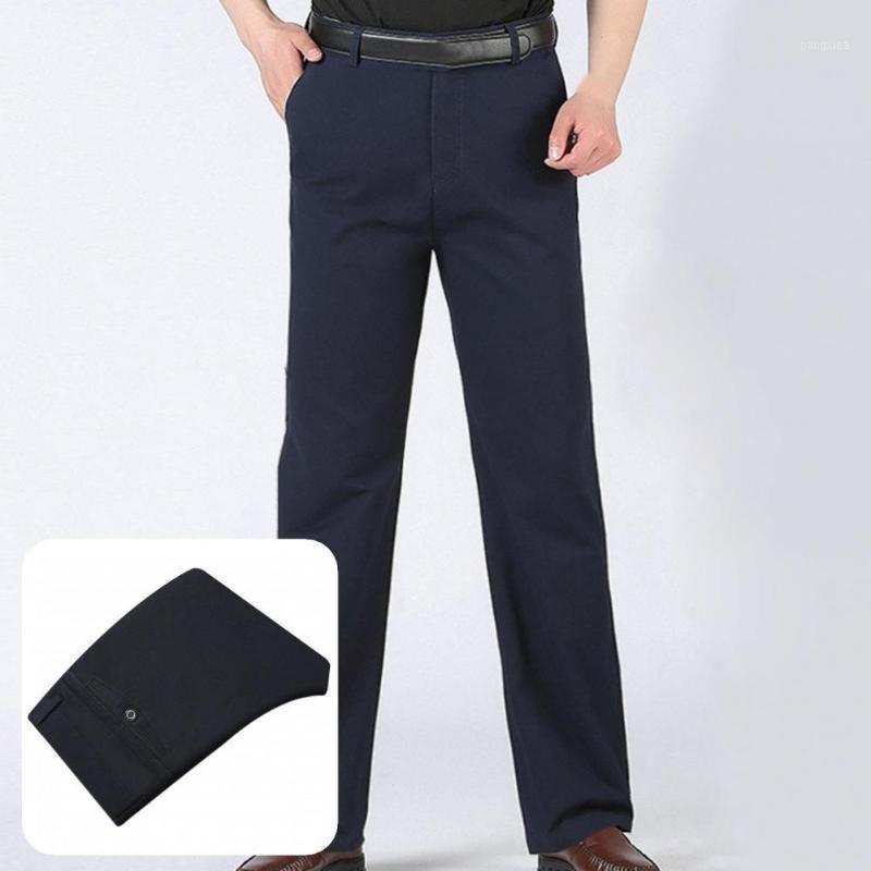 

Men's Pants Terrific Winter Trousers Formal Loose Leisure Men Spring, Black