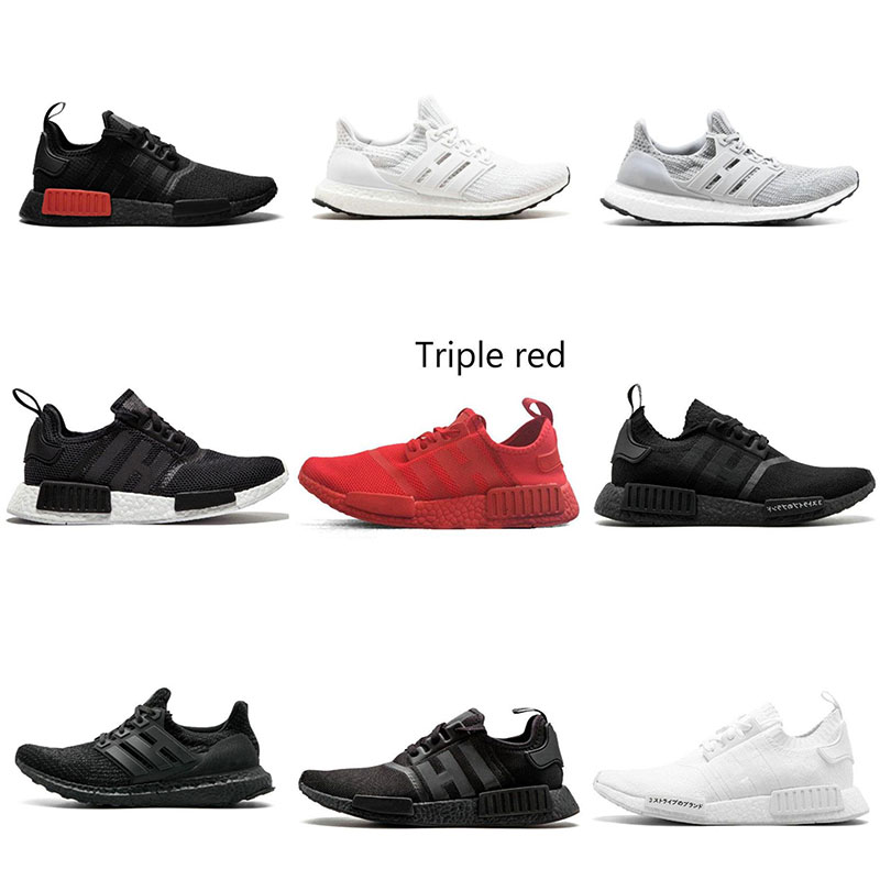 

2022 Fashion NMD R1 v2 Running Shoes lush red Light Onix triple black Europe Exclusive white orange men trainers women designer sneakers, 02