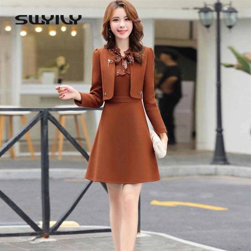 

Women's Suits & Blazers SWYIVY Dress Suit Wool Jacket Coat Winter 2021 Autumn Slim Two Pieces Set Casual Female OL Outwear XXL, Pink
