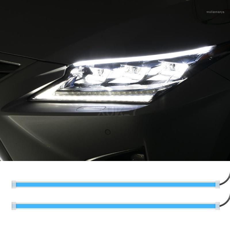 

Emergency Lights L+R Sequential LED Strip Turn Signal Indicator DRL Daytime Running Light Car Headlight Assembly Lighting Upgrade Dynamic Fl