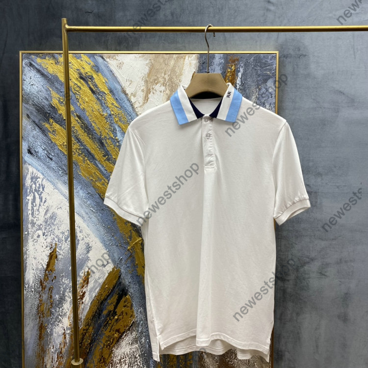 

2021 summer designer luxury clothing mens polo classic short sleeve letter print t-shirt casual collar tshirts dress t shirt cotton tops tee, White;black