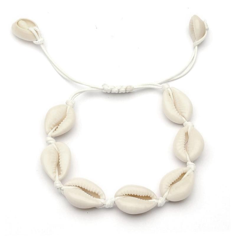 

Beaded, Strands Woven Bracelet Hand-woven Shell Jewelry Adjustable SH192