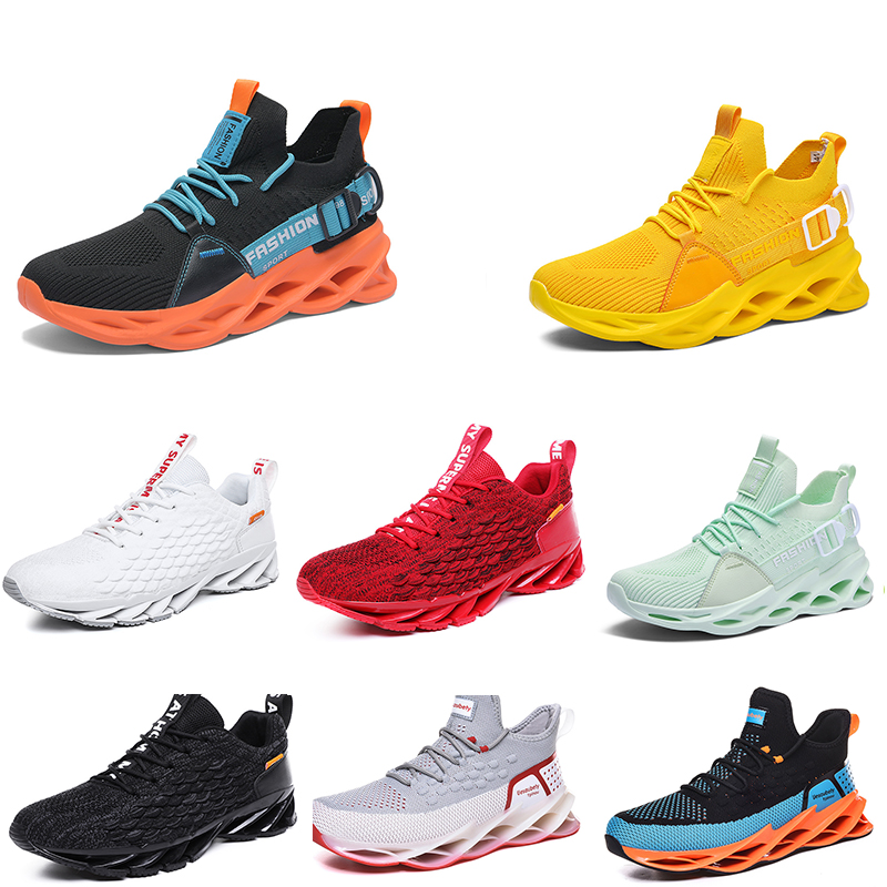 

2021 men running shoes triple yellow white fashion mens women trendy great trainers breathable casual sports outdoor sneakers 40-45 color40, 12