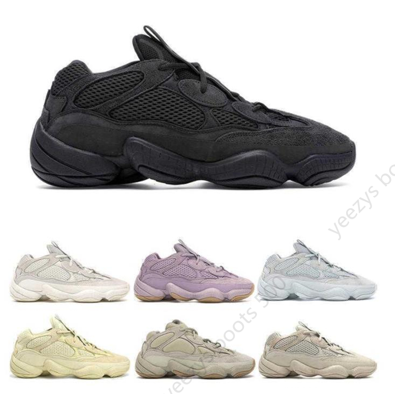 

kanye west 500 running shoes fashion outdoor sport men women utility black salt pink stone blush enflam bone white trainer