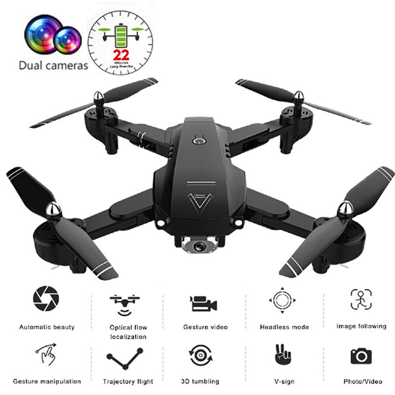 

Foldable Drone With 720P/1080P HD Camera RC Helicopters Wifi FPV Quadrocopter High Hold Headless Mode Kid's Toy Drones
