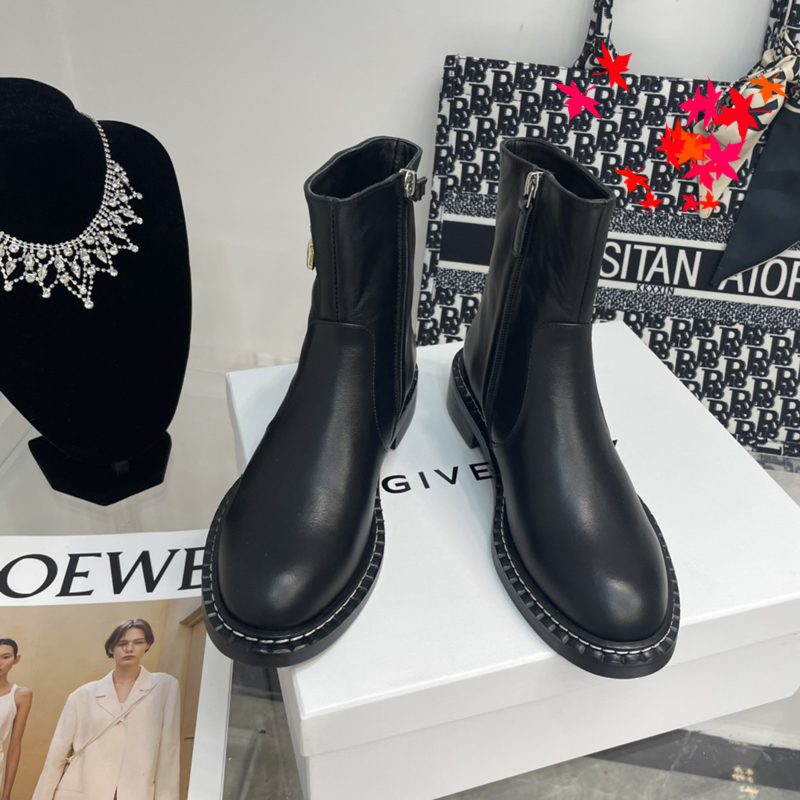 

2022 Top Quality Winter Women Dress Boots High Heels design Leather Boot knitted sock-like flats biker luxury designer shoes Tall Ankle Booties with logo and box -G0270, Picture color