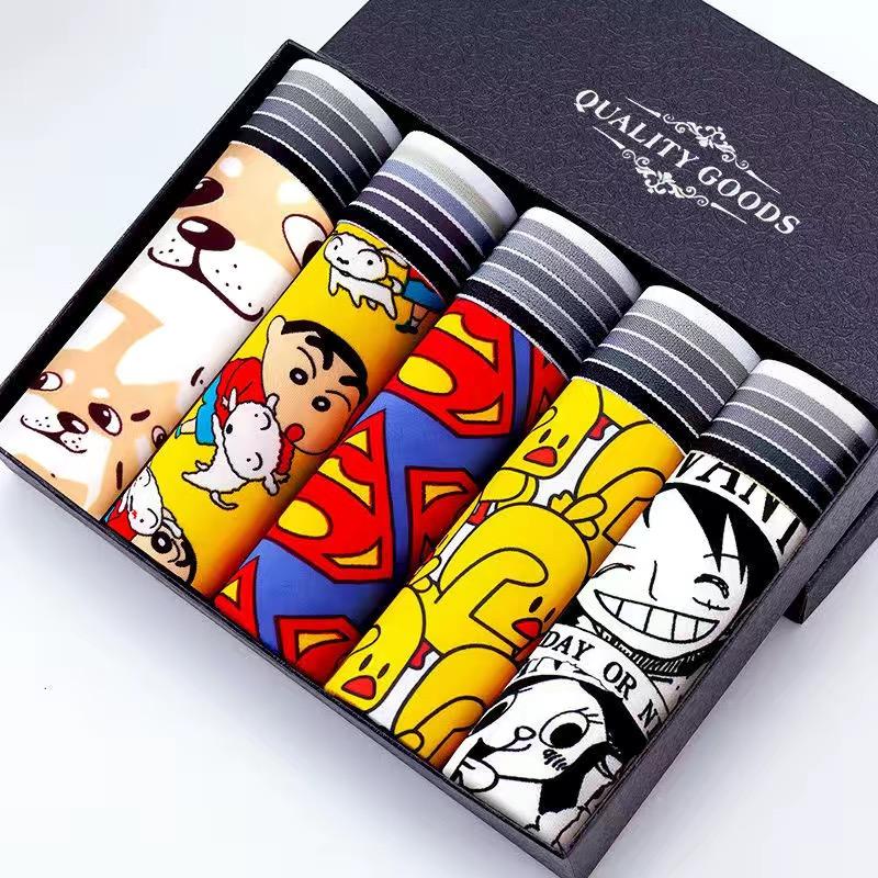 

Underpants 7PCS 2021 Mens Underwear Shorts Men Modal Boxer Sexy Plus Size Breathbale Panties Boxers Homme, Black;white