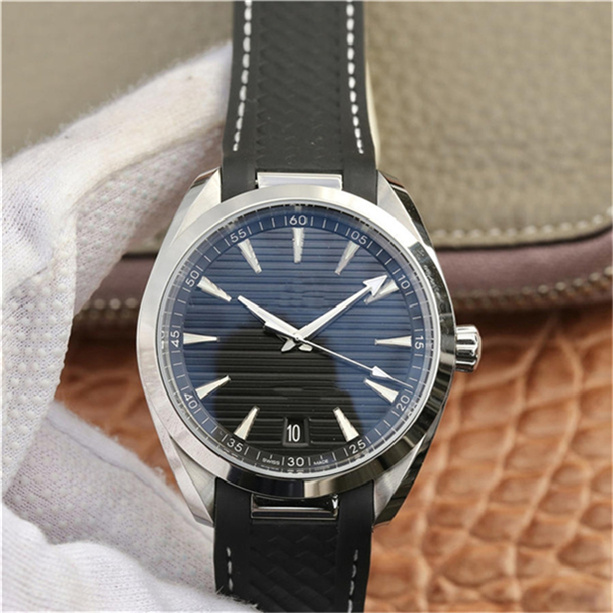 

Mens Watches 8900 movement natural rubber strap needle buckle 41MM sapphire mirror waterproof 150m calendar 3S Luxury Watch quality, 04