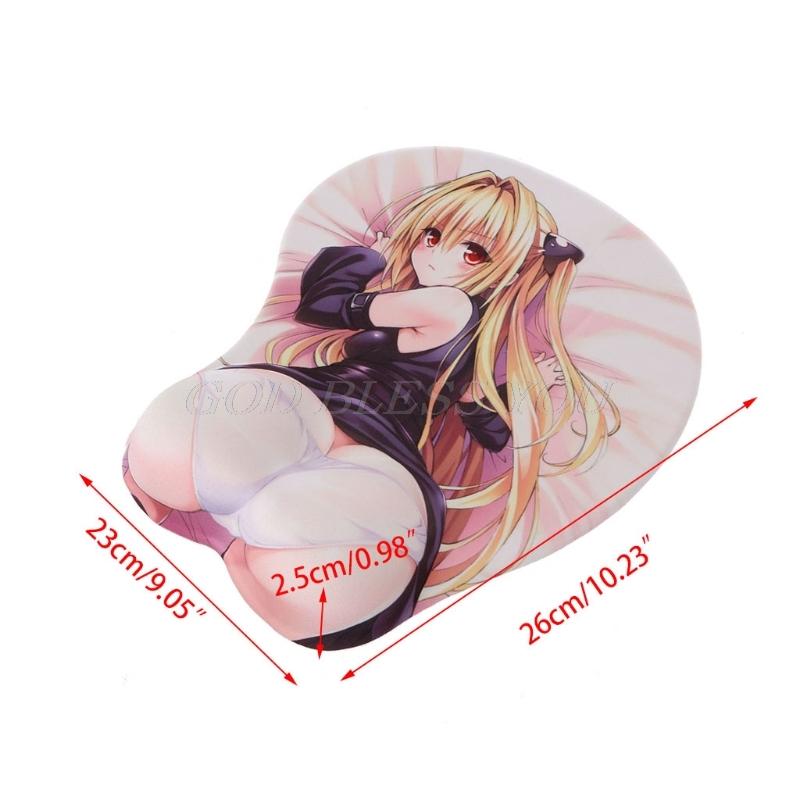 Mouse Pads & Wrist Rests 4 Styles Cartoon Anime 3D Pad Hips Chest Creative Design Silicone Rest Support Drop-image-729294984
