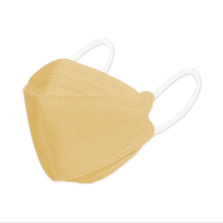 

2022 Adult disposable masks 3d fish-shaped solid color printing anti-dust mask 4 layer willow leaf face-mask