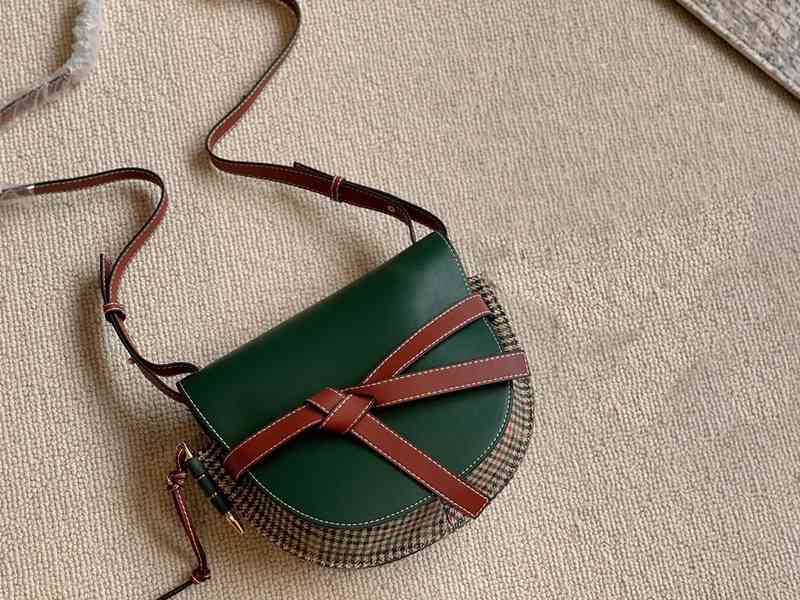 

Bags Genuine Leather Saddle Wallet Women Handbag Fashion Shoulder Brown Brand Designer Crossbody Female Purses 1225