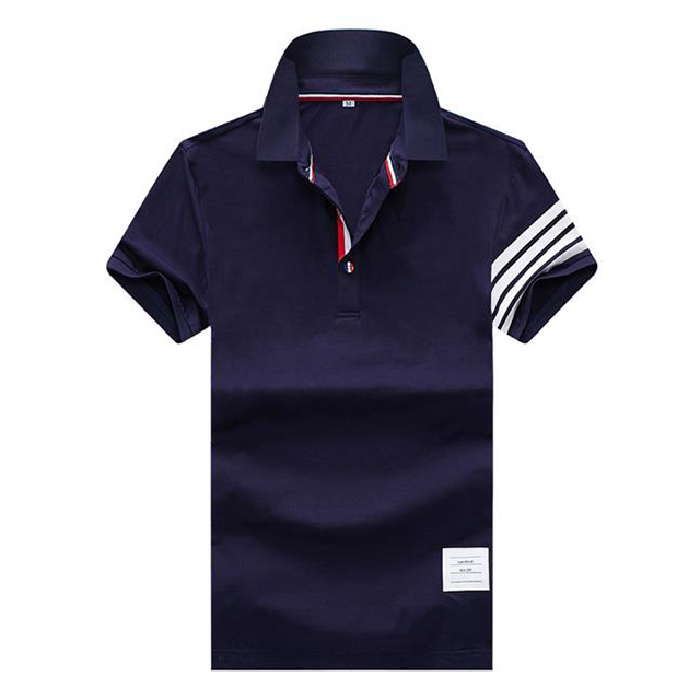 

2021 Men's T-Shirt European American fashion brand quality polo letter embroidered short sleeve casual and business double lapel shirt jacket custom 21yz M-3XL#68, Black
