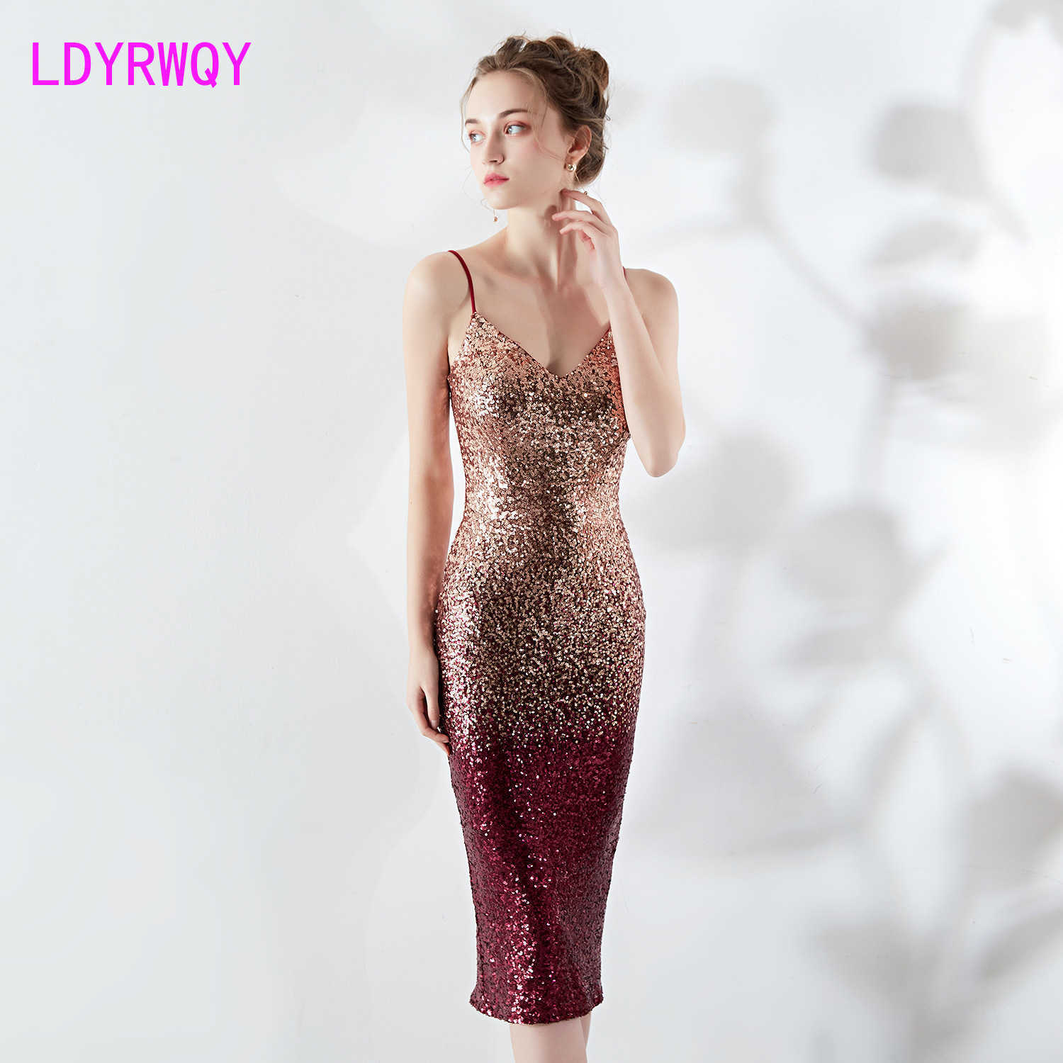 

suspenders sequins wrapped chest perspective bag hip party sexy dress Spaghetti Strap Knee-Length 210603, Green