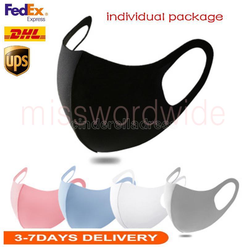 

Designer Fashion Washable Protective Face Masks Black Cotton Reusable Adult Kids Anti Dust Cycling Mouth Mask Children Cloth Masks FY9041 MT29, Multi