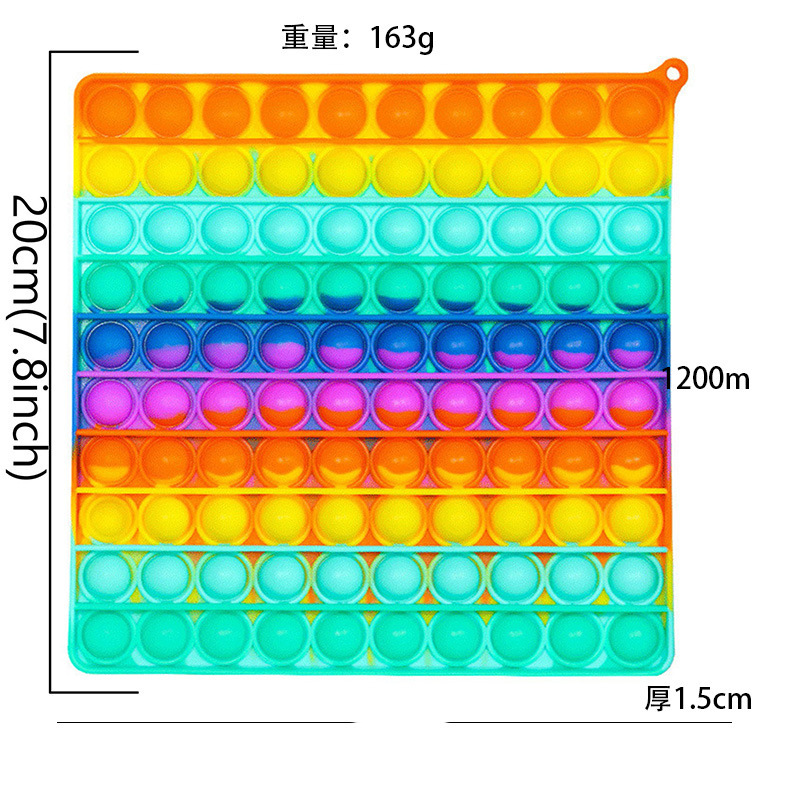 

Luxury Gobang Rat Killer Pioneer Rainbow Childrens Mental Calculation Silicone Decompression Educational Toy Push Pop It Fidget