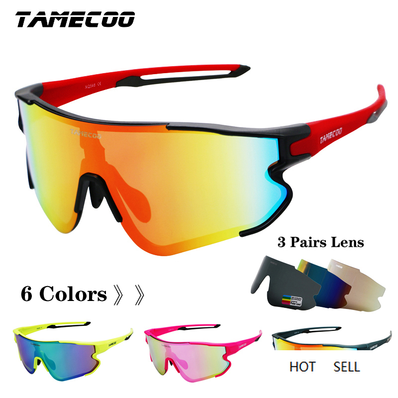 

Tamecoo UV400 Cycling Glasses Sports Sunglasses Polarized Bike Bicycle Eyewear for Men