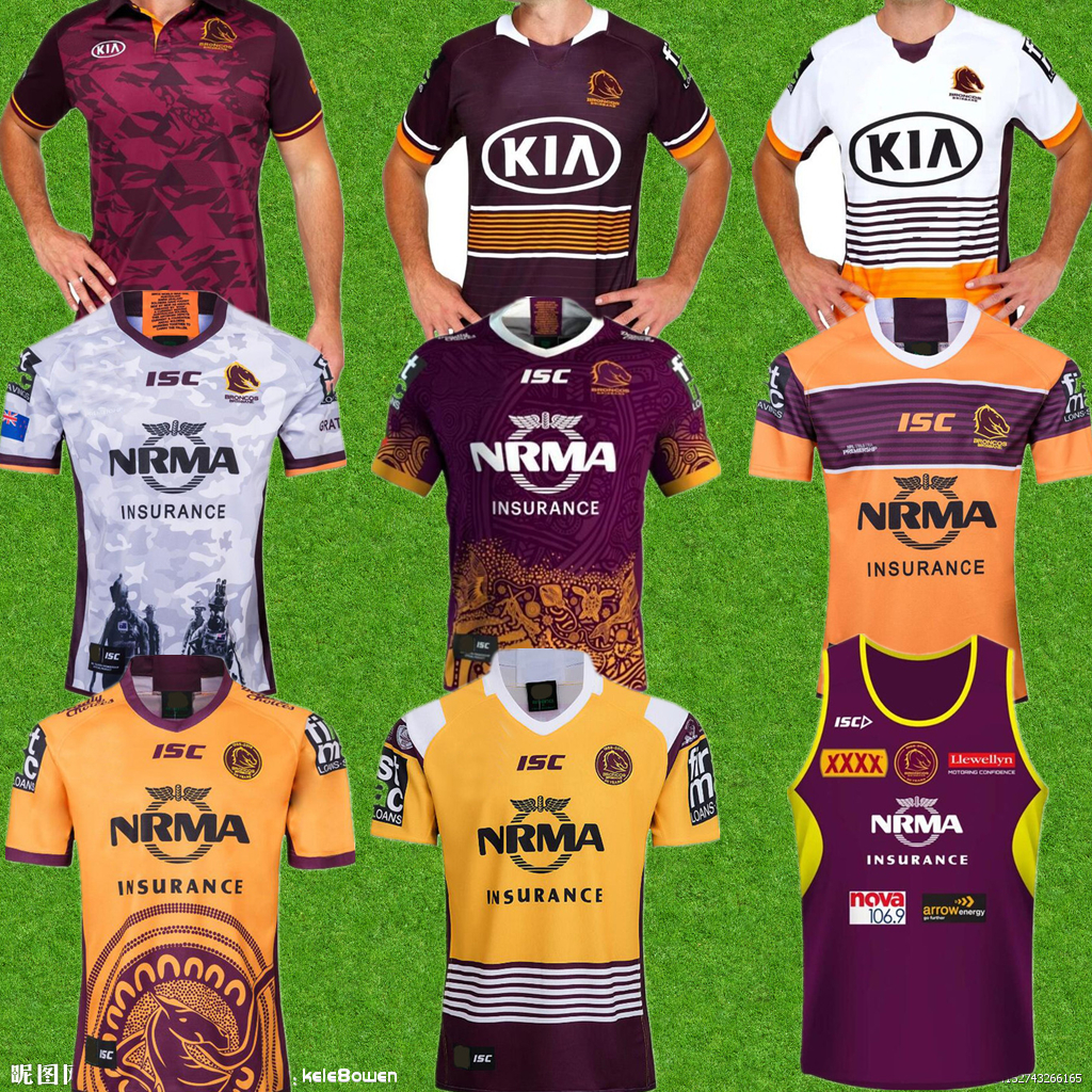 

2021 Brisbane Broncos Rugby Jersey Brisbane Broncos Anzac 2020 Men Indigenous Jerseys Australia NRL Rugby League Jersey Size S-3XL, Black