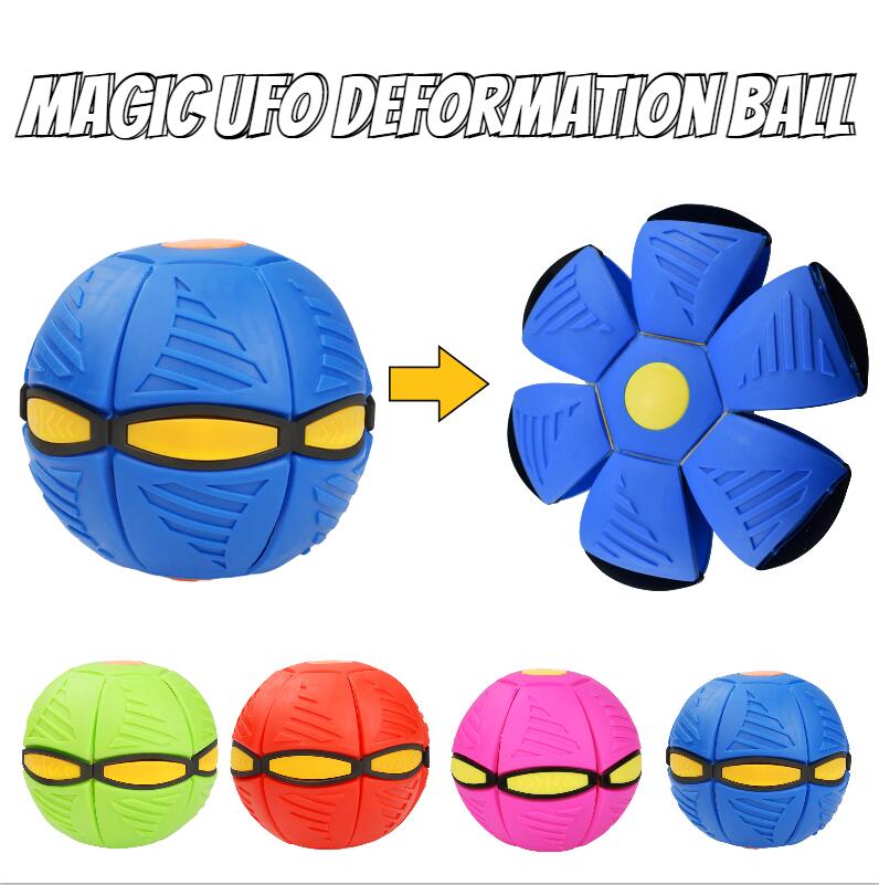 

Flying UFO Fidget Toys Flyings Saucer Ball Decompression Disc Balls Deformation Children Adult Basketball Football with Retail Box 092801