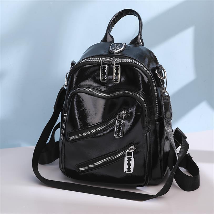 

small backpack women multifunctional pu leather backpacks fashion ladies casual travel school bag