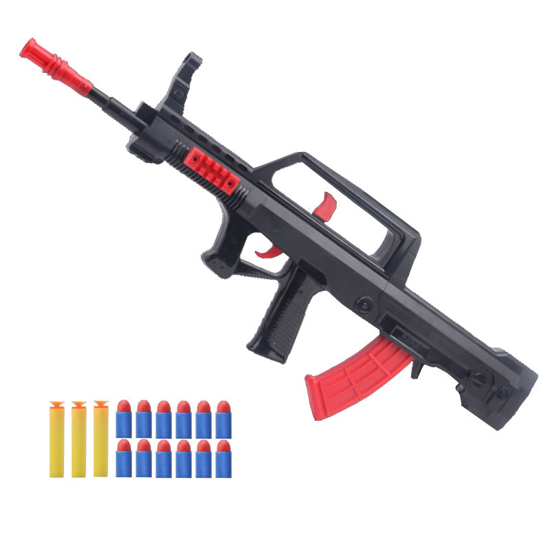 

Type 95 Assault Rifle Soft Rubber Bullet Manual Toy Gun Silah For Adults Kids Boys CS Fighting