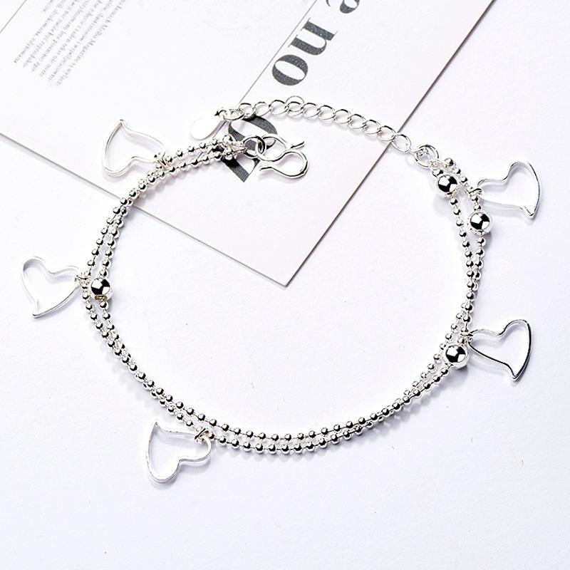 

Link, Chain Arrival Heart Fashion Jewelry 2021 Bransoletki Bracelets For Women Metal Hand Chains