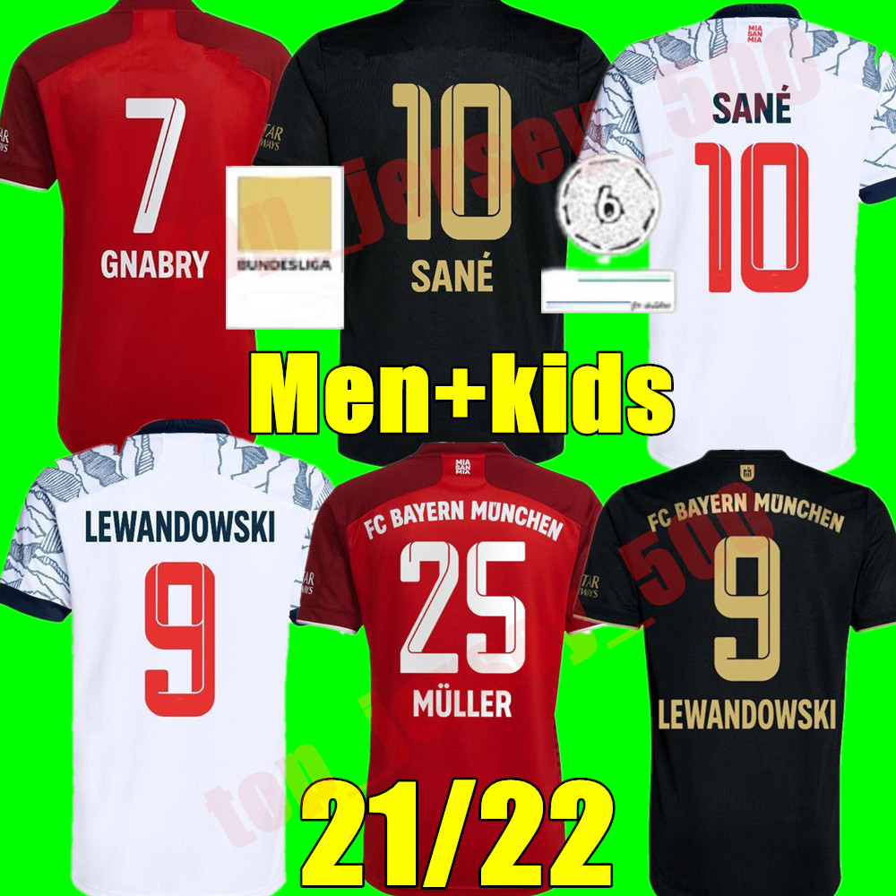 

2021 2022 Bayern RIBERY HUMMELS Soccer jerseys adult Men kids kit Youth 21 22 VIDAL LEWANDOWSKI MULLER SANE home away 3rd child Football uniform, Adult home+champion patch