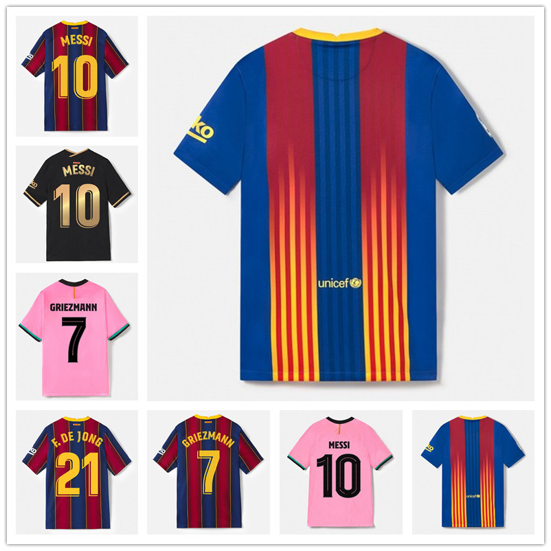 

21 22 Barcelona soccer jersey BARCA FC MEMPHIS camiseta de futbol MESSI KUN AGUERO 2021 2022 ANSU FATI GRIEZMANN F.DE JONG DEST football shirt kit men kids sets thailand, 21-22 home