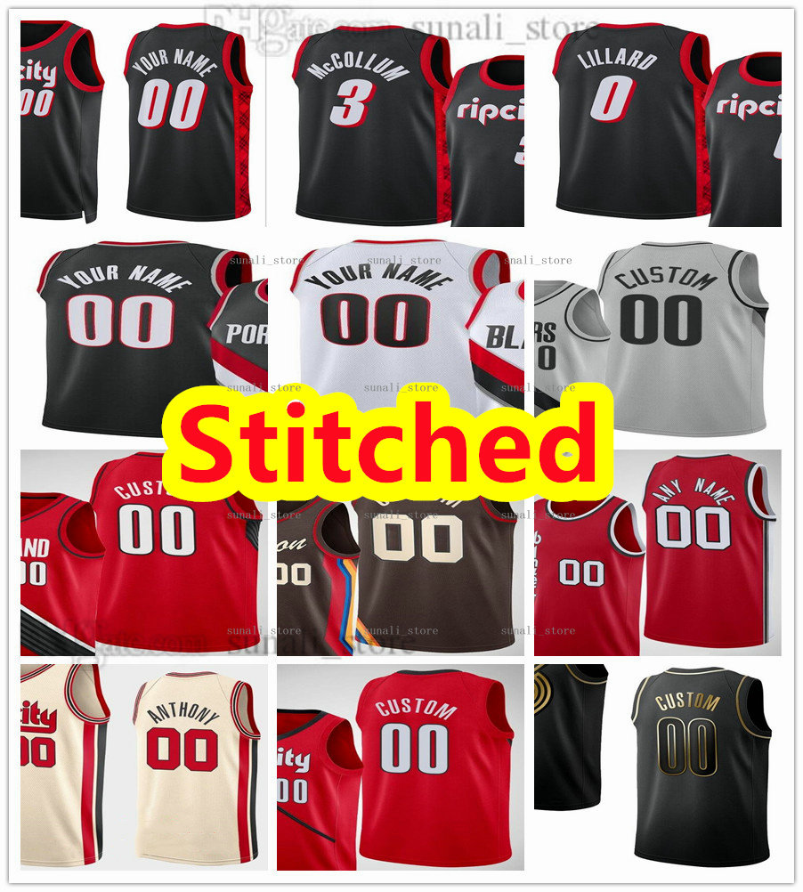 

Stitched Basketball Jersey Damian Lillard 0 CJ McCollum 3 Norman Powell Anfernee Simons 1 Jusuf Nurkic 27 Robert Covington 33 Larry Nance Jr. 11 Cody Zeller McLemore, Brown