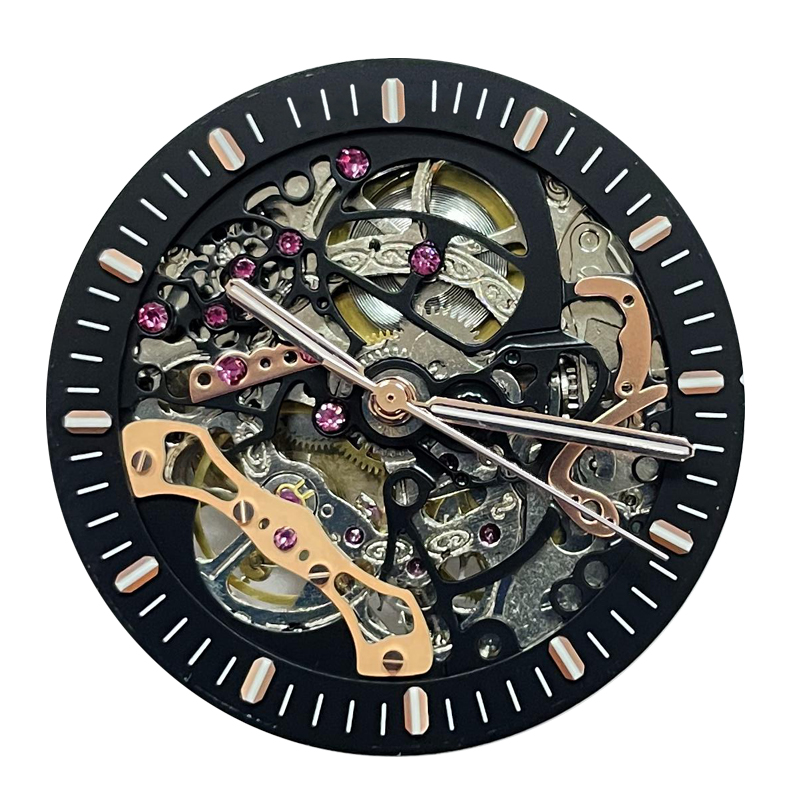 

2021 mens automatic hollow watches classic style 42mm full stainless steel strap 5 ATM waterproof sapphire super luminous u1 factory watch, Add sapphire glass