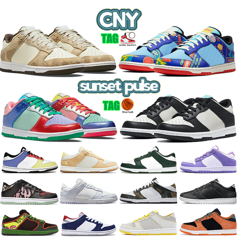 

Top quality Low men women running shoes CNY zebra sunset pulse black grey blue Cheetah lemon varsity green mens Sneakers Trainers, Bubble wrap packaging