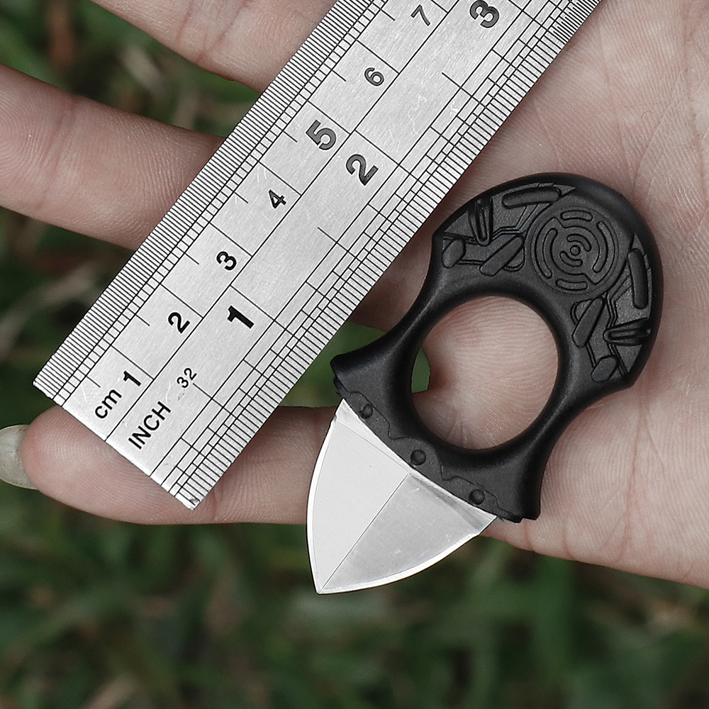 

2pcs/ot Mini fixed sma caw knife 3CR13 stee viny coated hande outdoor camping EDC too knife