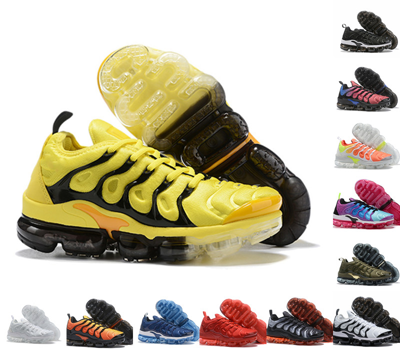 

high quality TN plus mens running shoes pink sea bleached coral pure triple black white red lemon lime bumblebee voltage purple airs men wom