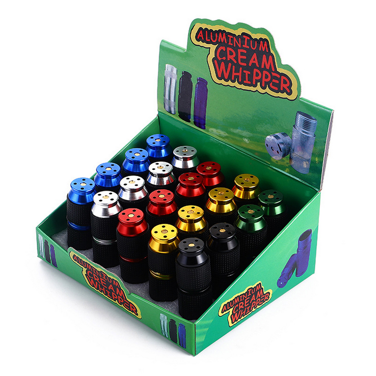 

Third Four Aluminum Alloy Cream Whipper Circular Pipe N2O Mini Bottle Opener Whip Dispenser Tools 5 Colors With Rubber Grip