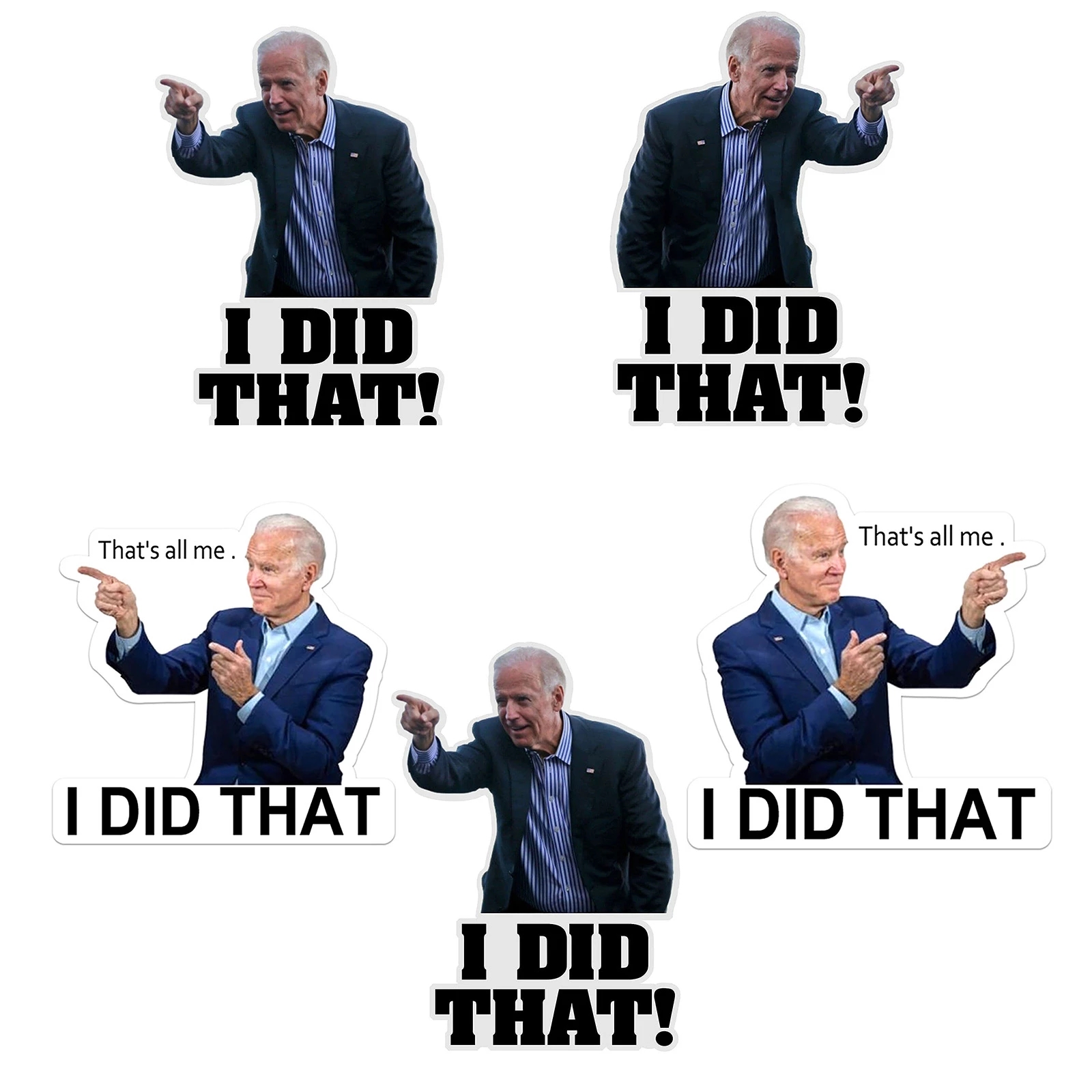 

Sublimation Party Favor 100pcs Joe Biden Funny Stickers - I Did That Car Sticker Decal Waterproof Stickers DIY Reflective Decals Poster